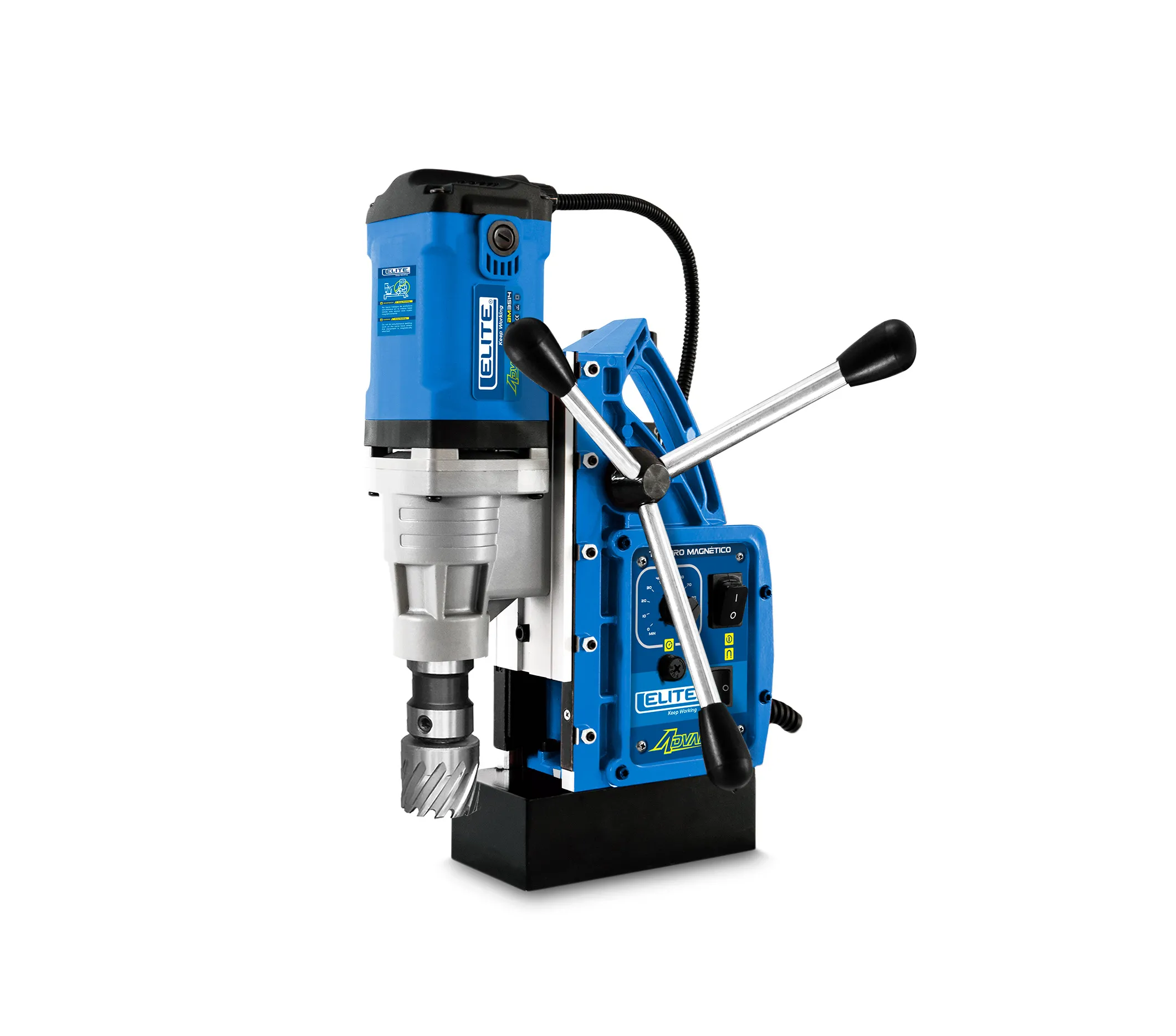 Taladro de Base Magnetica BM3514 ADVANCE, Encastre Tipo Weldon, con capacidad de perforacion maxima de 35mm (1-3/8pul).